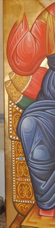 Jesus Christ Pantocrator - Painted - 2 - 5